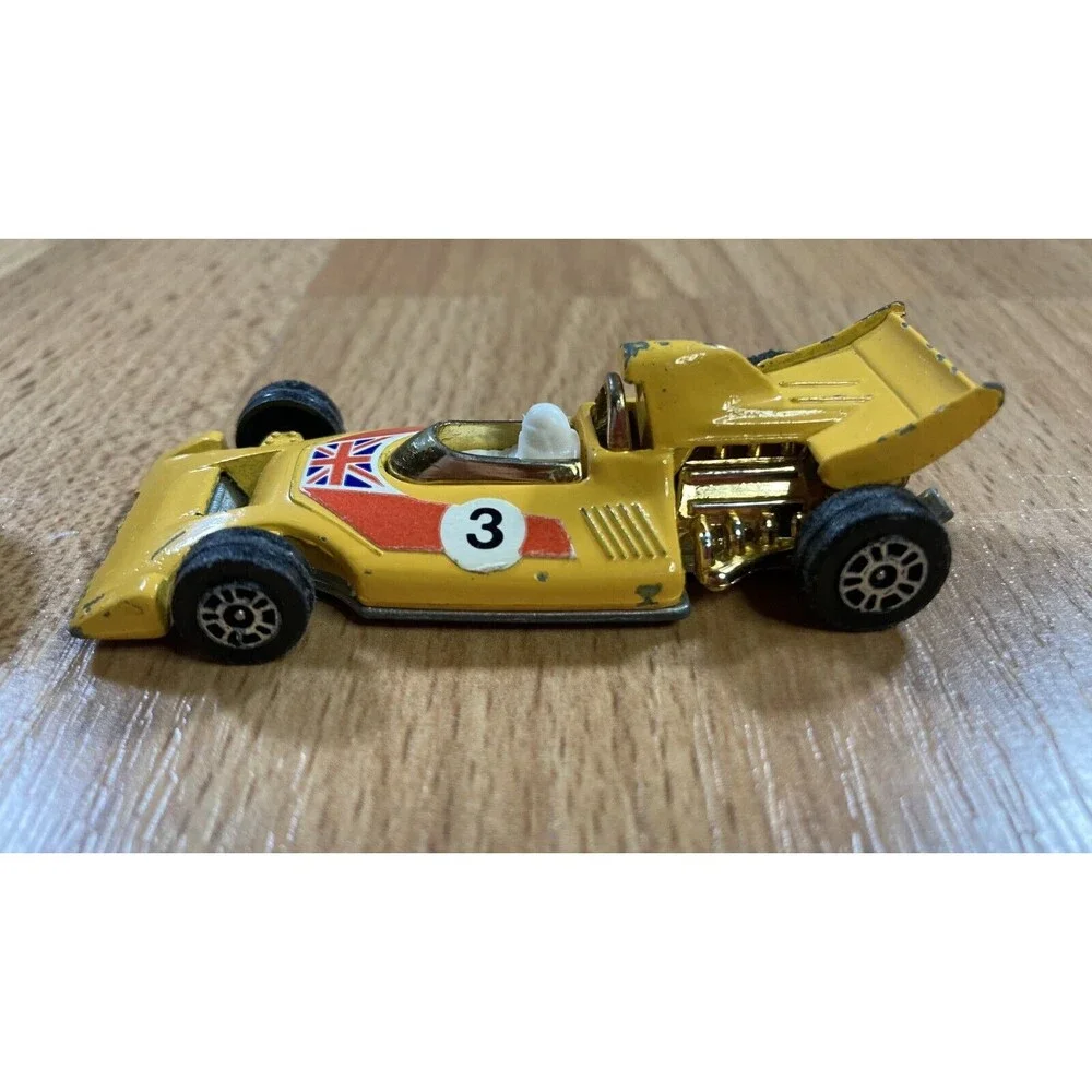 Matchbox England Turbo Fury & Corgi Juniors Formula Lot of 2 • Vintage • EUC